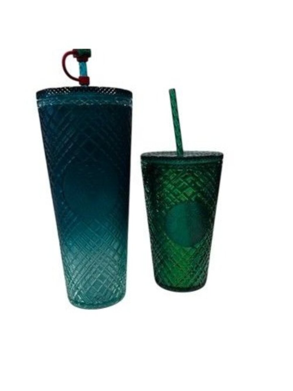 Starbucks cold drink cups, set of 2, Holiday 2021 collectibles